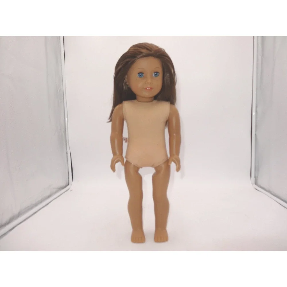 American Girl Doll Truly Me Brown Hair Blue Eyes Freckles 18 Inch Loose